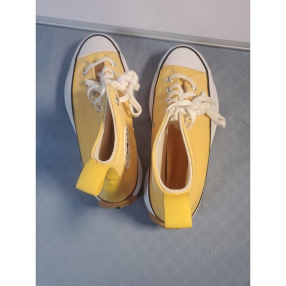 Converse Run Star Hike Hi Women's 8 White Yellow Gum Athletic Shoes Sneakers - Picture 10 of 16